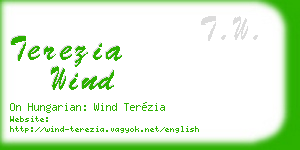 terezia wind business card